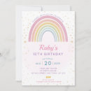 Search for pastel rainbow party invitations Rainbow of fun