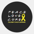 Search for peace love cure stickers Childhood