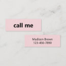 Search for call me business cards Phone number
