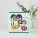 Search for red mardi gras mask invitations Carnival