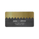Search for gold foil return address labels weddings Stylish