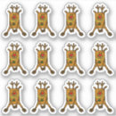 Search for big nose stickers Reindeer
