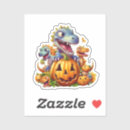 Search for scary dinosaur stickers Pumpkin