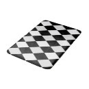 Search for harlequin bath mats Black and white
