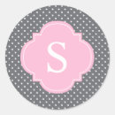 Search for pink dots baby shower stickers Girly