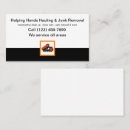 Search for trash removal business cards Commercial