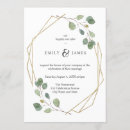 Search for geo wedding invitations Greenery