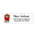 Search for cartoon dog return address labels Beagle