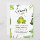 Search for frog baby shower invitations Woods