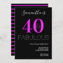 Search for fab forty invitations Fortieth