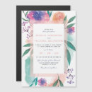 Search for purple and peach wedding invitations Botanical