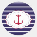 Search for red white stripes stickers Nautical