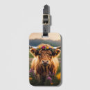 Search for cow luggage tags Flowers