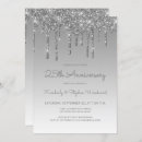 Search for 25th silver anniversary invitations Sparkle