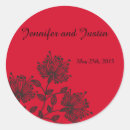 Search for crimson wedding stickers Black