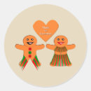 Search for gingerbread couple stickers Heart