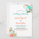 Search for mint and peach wedding invitations Modern