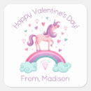 Search for unicorn valentine stickers Magical