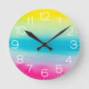 Search for rainbow colors clocks Watercolor
