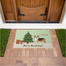 Search for pembroke welsh corgi doormats Christmas tree