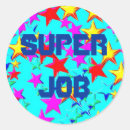 Search for super job stickers Star
