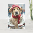 Search for ice skating dog cards Winter
