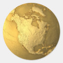 Search for gold world map stickers Earth