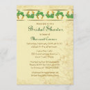 Search for irish bridal shower invitations Shamrock