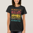 Search for my body is a temple tshirts Humour
