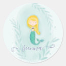 Search for mermaids stickers Under the sea party
