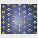 Search for gold fleur de lis wrapping paper Golden