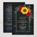 Search for barnwood wedding invitations Sunflower