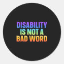 Search for disability rights stickers Disability is not
