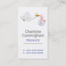 Search for newborn baby business cards Midwife