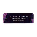 Search for gold save the date return address labels Black