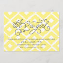 Search for yellow and grey baby shower invitations Calligraphy