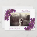 Search for purple flowers thank you cards Violet