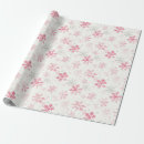 Search for pink snowflake wrapping paper Vintage