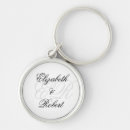 Search for bride groom monogram key rings Elegant