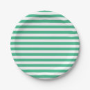 Search for green and white striped plates Stripes