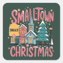 Search for a town stickers Santa