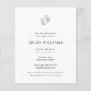 Search for baby footprints invitations Simple