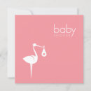 Search for stork baby girl shower invitations Heart