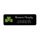 Search for irish shamrock return address labels Elegant