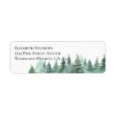 Search for winter season return address labels Forest
