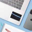 Search for thin white line stickers Blue
