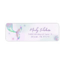 Search for purple teal return address labels Under the sea