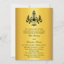 Search for black gold chandelier party invitations Formal