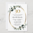 Search for milestone 30th birthday invitations Gold