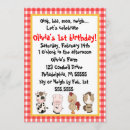 Search for pig party invitations Farmer